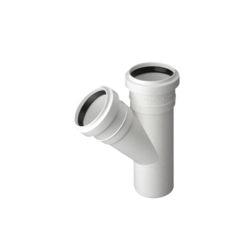 Trójnik Kanalizacyjny 50x50 mm 67° St. PCV PP Pipelife Złączka Kształtka