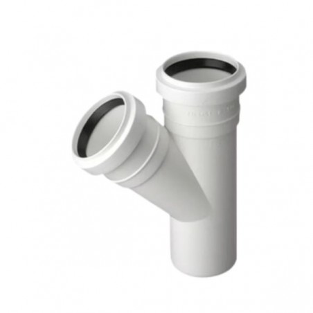 Trójnik Kanalizacyjny 50x50 mm 67° St. PCV PP Pipelife Złączka Kształtka