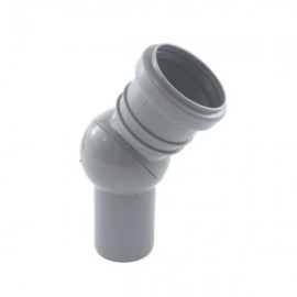 Kolano Kanalizacyjne Nastawny 50 mm 0-90° St. PCV PP Złączka Kształtka