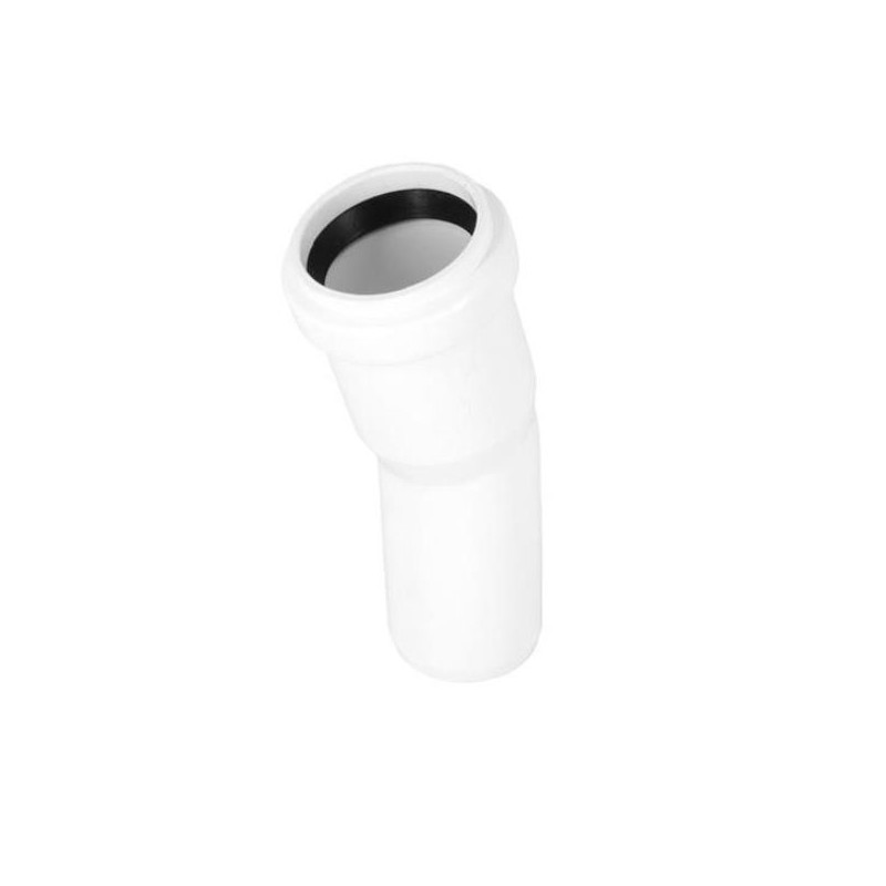Kolano Kanalizacyjne PP PCV fi 32 mm Kąt 15° Stopni Kolanko Białe
