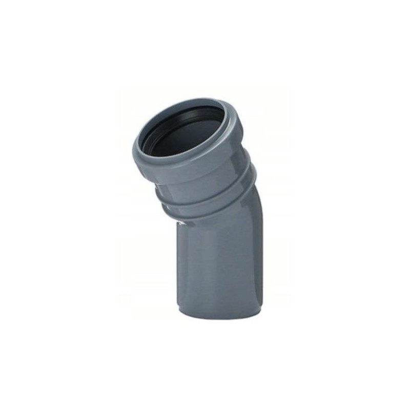 Kolano Kanalizacyjne PP PCV fi 110 mm Kąt 90° Stopni Pipelife Kolanko Szare