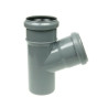 Trójnik Kanalizacyjny 75x50 mm 45° St. PCV PP Złączka Kształtka Szara