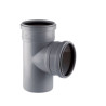 Trójnik Kanalizacyjny 75x50 mm 90° St. PCV PP Złączka Kształtka Szara